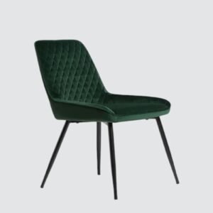 Hampton Heritage Quilted Dining Chair – in Emerald Green Colour - Image 3