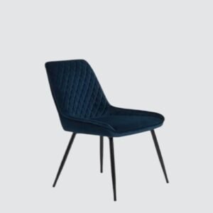 Hampton Heritage Quilted Dining Chair – in Navy BlueColour - Image 3