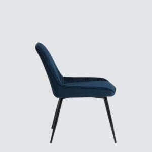 Hampton Heritage Quilted Dining Chair – in Navy BlueColour - Image 5