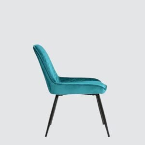 Hampton Heritage Quilted Dining Chair – in Teal BlueColour - Image 5