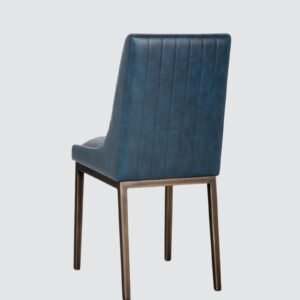 Aurelius Channel-Tufted Dining Chair in Blue Color - Image 5