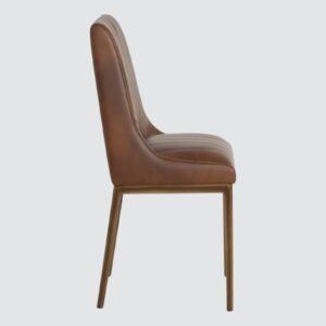 Aurelius Channel-Tufted Dining Chair in Brown Color - Image 5