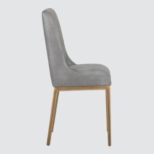 Aurelius Channel-Tufted Dining Chair in Grey Color - Image 4