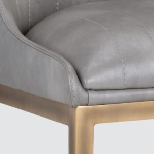 Aurelius Channel-Tufted Dining Chair in Grey Color - Image 6
