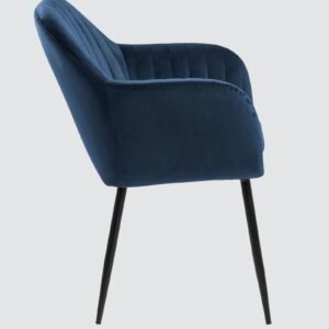 Modern Bellagio Velvet Accent Chair with Navy Blue Colour - Image 5