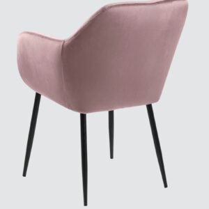 Modern Bellagio Velvet Accent Chair with Pink Colour - Image 3