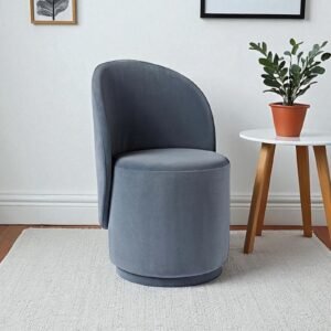 The Elowen Harmony Curve Chair – Modern Minimalist Design in Blue Colour - Image 1