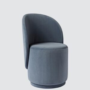 The Elowen Harmony Curve Chair – Modern Minimalist Design in Blue Colour - Image 3