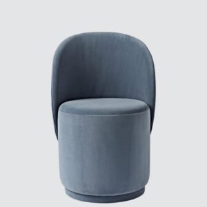 The Elowen Harmony Curve Chair – Modern Minimalist Design in Blue Colour - Image 4