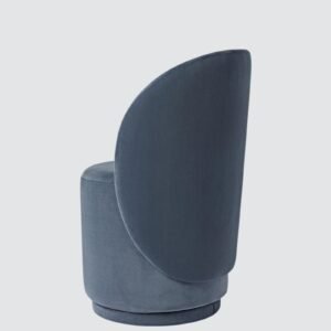 The Elowen Harmony Curve Chair – Modern Minimalist Design in Blue Colour - Image 5