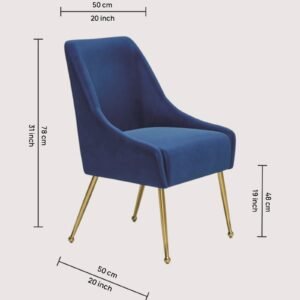 Modern Dove Grace Contemporary Comfort Chair in Blue Colour - Image 2
