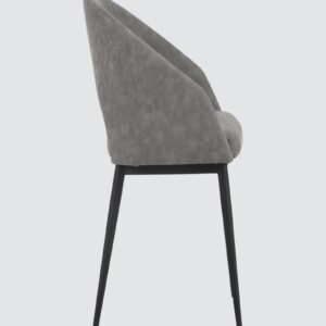 Stylish Bruno Leatherette Armchair with Grey Colour - Image 4