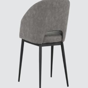 Stylish Bruno Leatherette Armchair with Grey Colour - Image 5