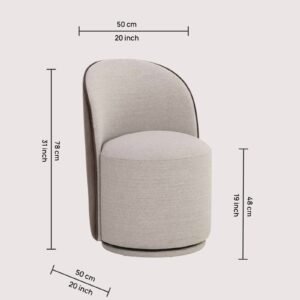 Deona Contemporary Modern Chair with Grey Colour - Image 2