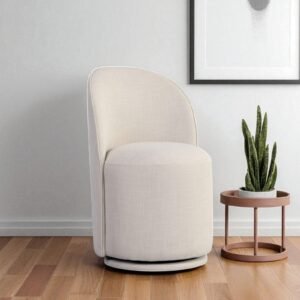 Deona Contemporary Modern Chair with Off White Colour - Image 1