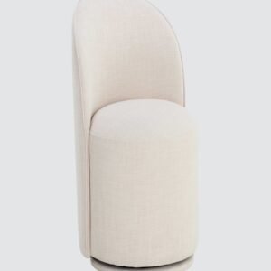 Deona Contemporary Modern Chair with Off White Colour - Image 3