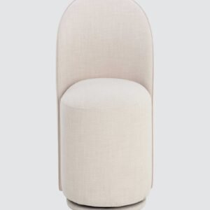Deona Contemporary Modern Chair with Off White Colour - Image 4
