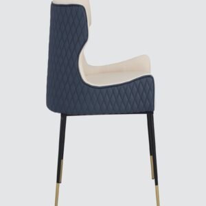 Monaco Elegance Contemporary Dining Chair in Cream Colour - Image 5