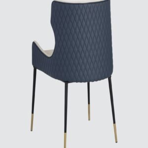 Monaco Elegance Contemporary Dining Chair in Cream Colour - Image 6