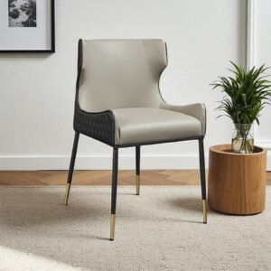 Monaco Elegance Contemporary Dining Chair in Grey Colour - Image 1