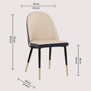 Valencia Grace Dining Chair – in Beige Colour - Image 2