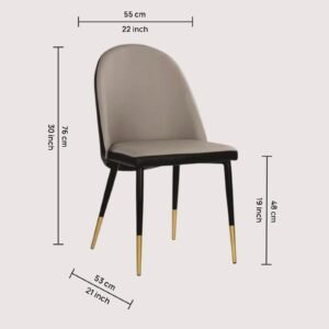 Valencia Grace Dining Chair – in Grey Colour - Image 2