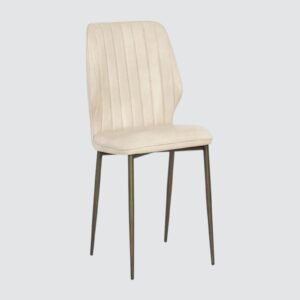 Lorenzo Noir Modern Dining Chair – in Cream Colour - Image 3