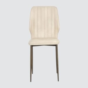 Lorenzo Noir Modern Dining Chair – in Cream Colour - Image 4