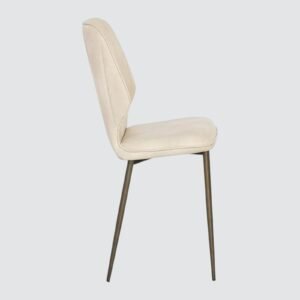 Lorenzo Noir Modern Dining Chair – in Cream Colour - Image 5
