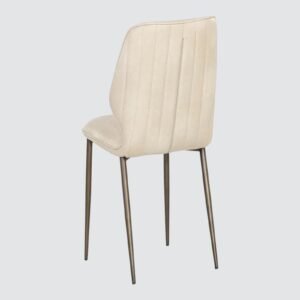 Lorenzo Noir Modern Dining Chair – in Cream Colour - Image 6