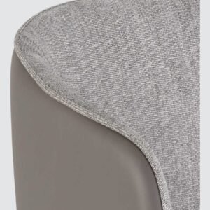 Avanti Luxe Upholstered Barrel-Back Dining Chair in Grey Colour - Image 6